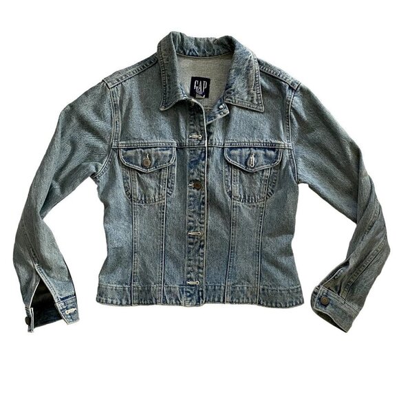Gap | 80s Vintage Faded Blue Jean Jacket | Size: Small - Picture 3 of 8